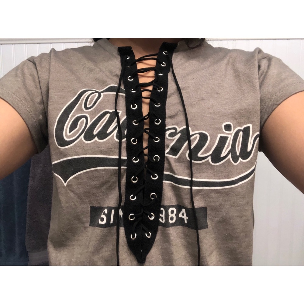 Windsor California Lace Up Top!